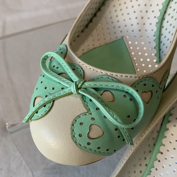 Mint cream PIN UP COUTURE shoes Wiggle-17 - Picture 12 of 16
